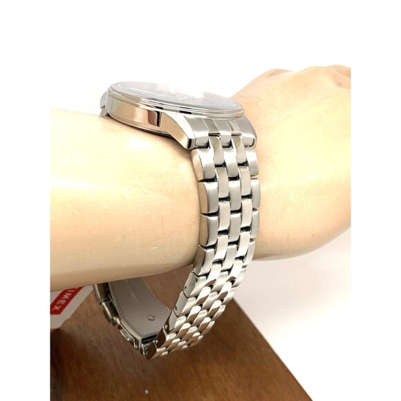 Timex Men's Watch TW2T59800 Quartz Blue Dial Silver Tone Stainless Steel 40mm - Picture 12 of 14